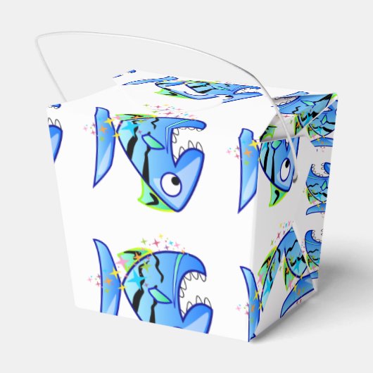 Ballotins Piranha Tropical Bleu avec étoiles (Arrière)