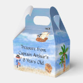 Ballotins Pirate anniversaire thème fête trésor poitrine (Verso)