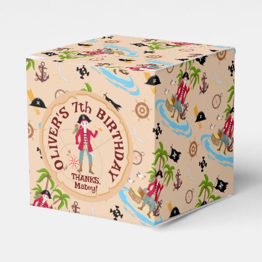 Ballotins Pirate Boy Treasure Map Amusants Anniversaire Fête (Verso)