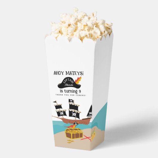 Ballotins Pirate Thème Anniversaire Merci (Sauté)