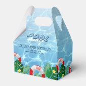 Ballotins Piscine cool Fête Piscine tropicale Anniversaire (Arrière)