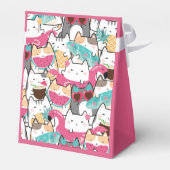 Ballotins Piscine de chats rose Kawaii fête d'anniversaire (Arrière)