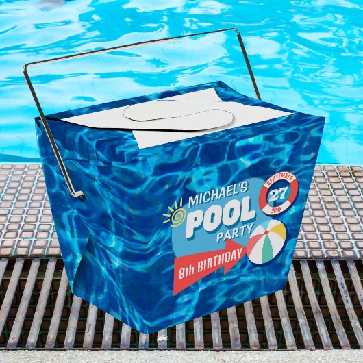 Ballotins Piscine d'été Fête Tropicale Anniversaire Bleu