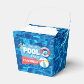 Ballotins Piscine d'été Fête Tropicale Anniversaire Bleu (Verso)