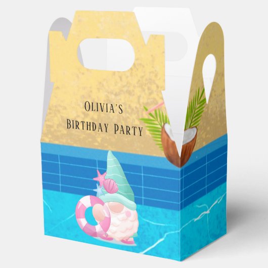 Ballotins Piscine d'été Gnome Fête d'anniversaire (Ouvert)