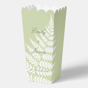 Ballotins Pistache Vert Blanc Fougère Élégant Popcorn Pastel