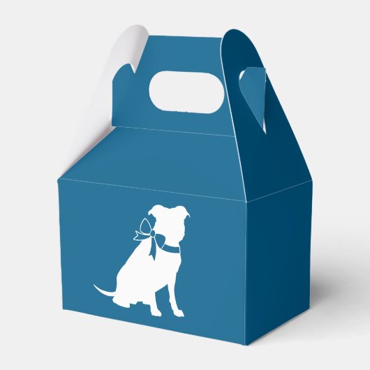 Ballotins Pit Bull Baby shower Pitbull Chien Blue Boy (Verso)