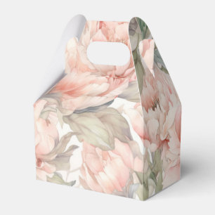 Ballotins pivoine luxuriante sur un fond doux