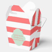 Ballotins PixDezines Blanc+Corail Bandes orange (Ouvert)