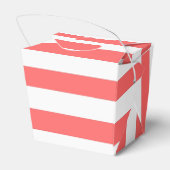 Ballotins PixDezines Blanc+Corail Bandes orange (Arrière)