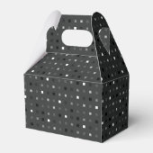 Ballotins Pixel en gris noir Motif sans couture (Arrière)