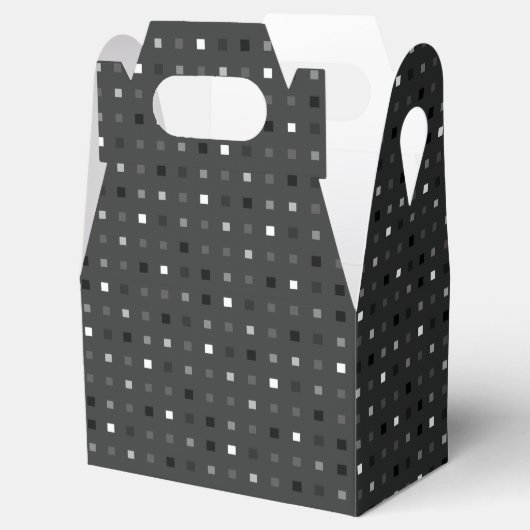 Ballotins Pixel en gris noir Motif sans couture (Ouvert)
