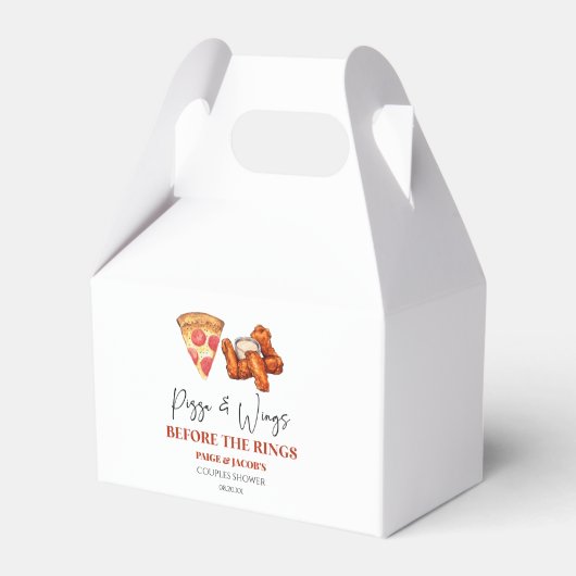 Ballotins Pizza and Wings Before The Rings Couples Shower (Verso)