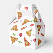 Ballotins Pizza Party Thème Aquarelle Anniversaire de enfant (Arrière)