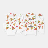 Ballotins Pizza Party Thème Aquarelle Anniversaire de enfant (Déplié)