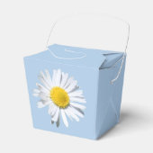 Ballotins Placid Blue Daisy Wedding Favor Box (Verso)