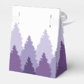 Ballotins Plage de forêt violette Bois de mariage Favor Box (Arrière)