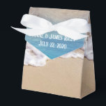 Ballotins Plage de l'océan tropical<br><div class="desc">Eau de mer turquoise et plage tropicale avec une surf écumante pour un thème de mariage tropical</div>