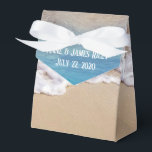 Ballotins Plage de l'océan tropical<br><div class="desc">Eau de mer turquoise et plage tropicale avec une surf écumante pour un thème de mariage tropical</div>