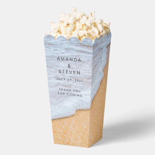 Ballotins Plage de sable avec Surf Mariage en mousse Merci (Sauté)