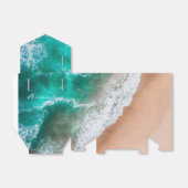 Ballotins Plage d'eau de mer sable tropical été (Déplié)