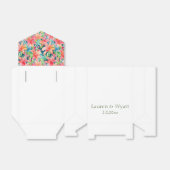 Ballotins Plage florale tropicale Mariage personnalisé (Déplié)