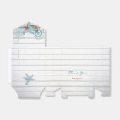 Ballotins Plage nautique | Boîte de faveurs de mariage (Déplié)