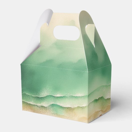 Ballotins Plage océanique bleu aquarelle soleil d'été (Arrière)