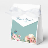 Ballotins Plage rose Floral Bleu Fête des mariées tropicale (Verso)