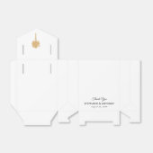 Ballotins Plage tropicale Gold Palm Tree Destination Mariage (Déplié)