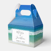 Ballotins Plage tropicale Photo Beau Mariage Océan Bleu (Verso)