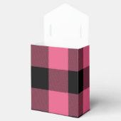 Ballotins Plaid Buffalo Carré rose et noir À damiers (Ouvert)