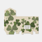 Ballotins Plante shamrock avec couleur crémeuse et texte per (Déplié)