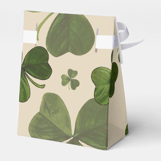 Ballotins Plante shamrock avec couleur crémeuse et texte per (Arrière)