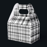 Ballotins Plaqué noir et blanc classique<br><div class="desc">Élégant classique Noir et Blanc Plaid Tantan Ballotins,  Fournitures de fête,  Sacs fourre-tout,  Aliments & Boissons Ensemble de table</div>
