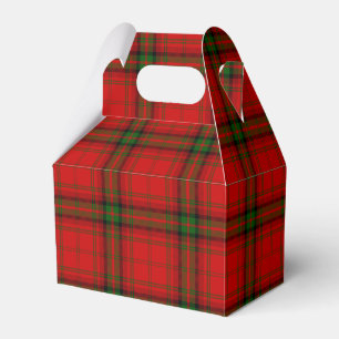 Ballotins Plaque rouge vert tartan MacDougall