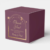 Ballotins Plum céleste or soleil lune étoiles Mariage (Arrière)