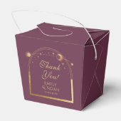 Ballotins Plum céleste or soleil lune étoiles Mariage (Arrière)