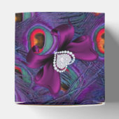 Ballotins Plum Purple Peacock Mariage Favor Box (Haut)