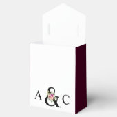 Ballotins Plum rose et noir d'espere florale moderne (Ouvert)