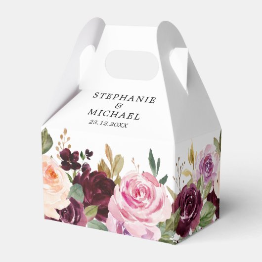 Ballotins Plum violet rose pâle Mariage végétal (Arrière)