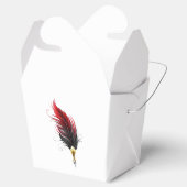 Ballotins Plume rouge avec pointe en or (Ouvert)
