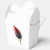 Ballotins Plume rouge avec pointe en or (Ouvrir)