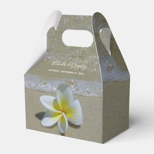 Ballotins Plumeria Frangipani sur le Mariage de sable (Verso)