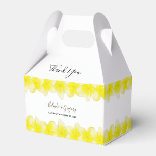 Ballotins Plumeria jaune Frangipani Mariage
