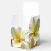 Ballotins Plumeria Jaune Merci Boîte de mariage Favor (Ouvert)