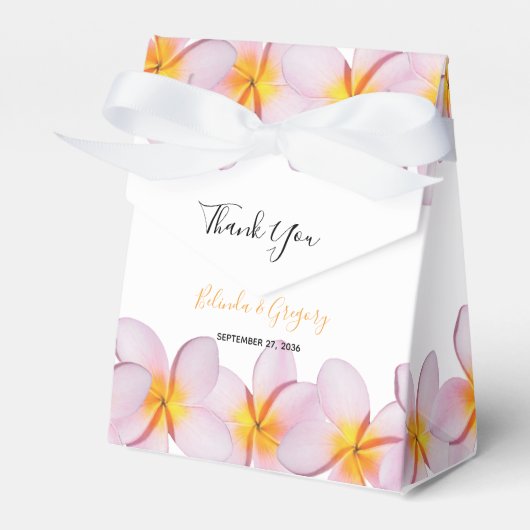 Ballotins Plumeria rose Frangipani Mariage (Verso)