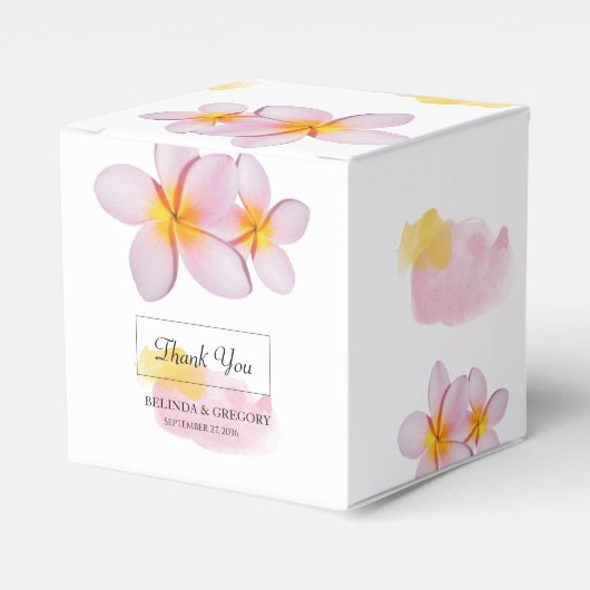 Ballotins Plumeria tropicale Frangipani Mariage (Verso)