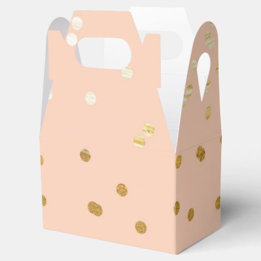Ballotins Poche & Or Shiny Confetti Dots Moderne Faveur (Ouvert)