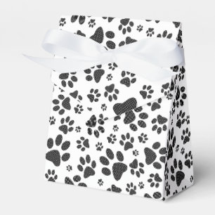 Ballotins Poches de chien noir et blanc Poka Dot